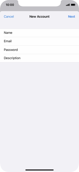 Press Description and key in the required name.