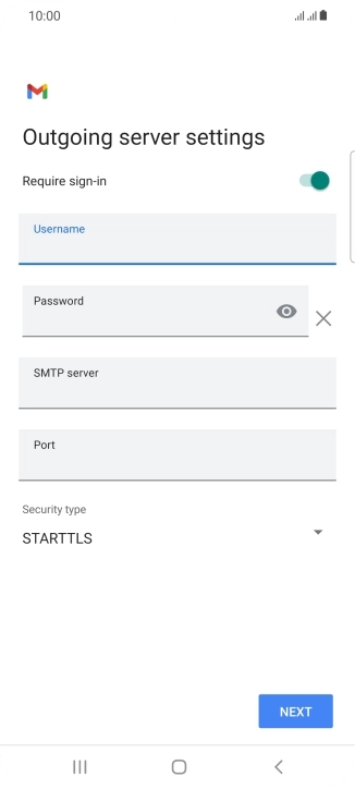 Press the field below 