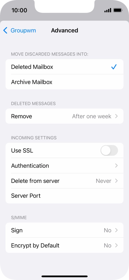 Press Authentication.
