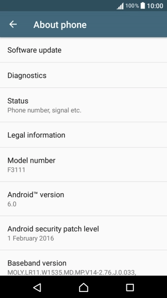 Press Software update. If a new software version is available, it's displayed. 
Follow the instructions on the screen to update the phone software.