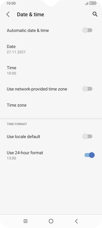 Press the indicator next to Press the indicator next to