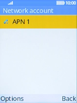 Press the Left selection key.