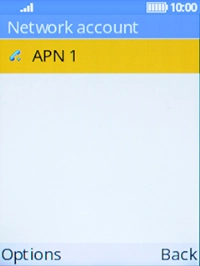 Press the Left selection key.