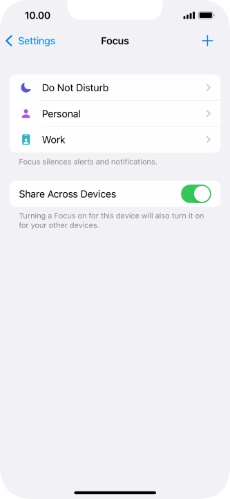 Press Do Not Disturb.
