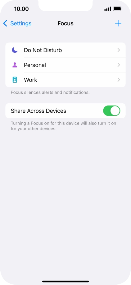 Press Do Not Disturb.