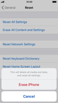 Press Erase iPhone. Press Erase iPhone.