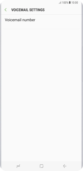 Press Voicemail number.