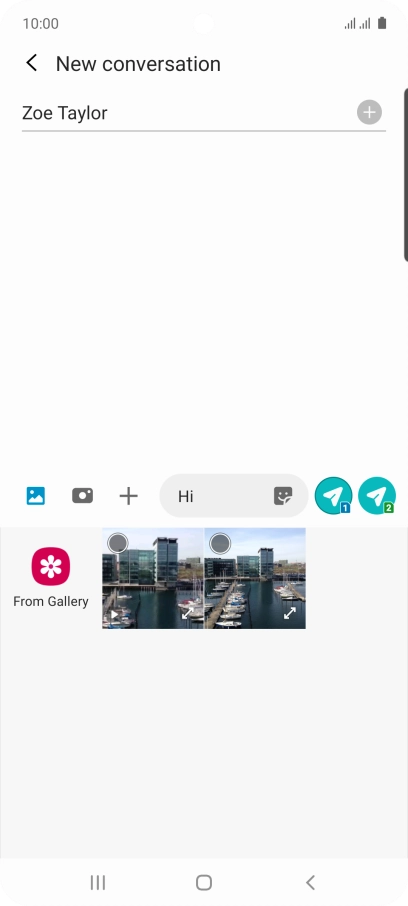 Press From Gallery and go to the required folder.