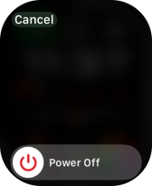 Press and drag the power off icon right.