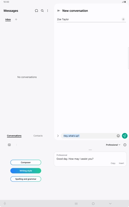 Press Insert. Press Insert.