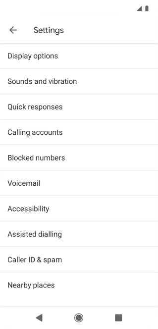 Press Calling accounts.