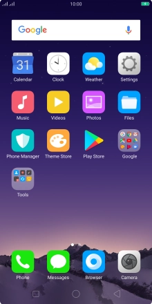When the battery charging icon is displayed, the battery is charging.