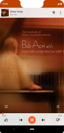 Press arrow right to go to the next audio file.