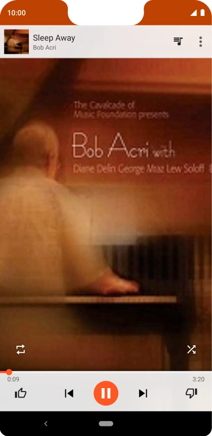 Press arrow right to go to the next audio file.