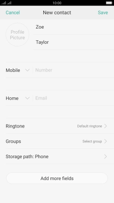 Press Number and key in the required phone number.