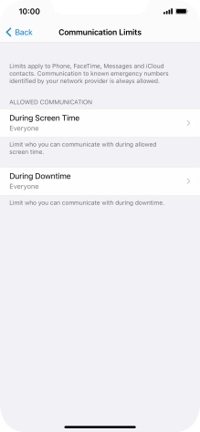 Press During Screen Time.