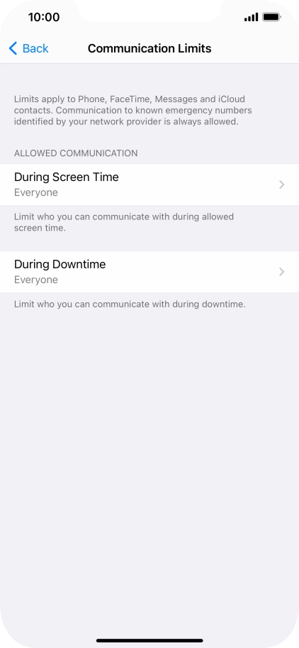 Press During Screen Time.