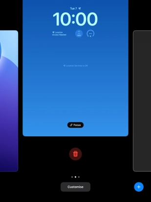 Press the delete icon.