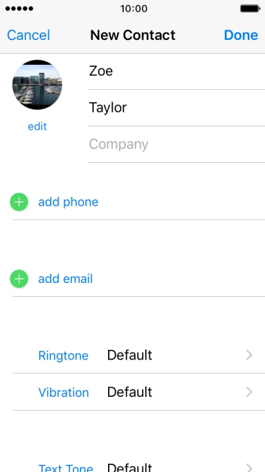 Press add phone and key in the required phone number.