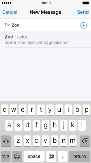 Press the required contact.