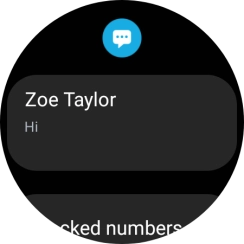 Press the required text message to read it.