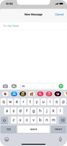 Press the picture icon.