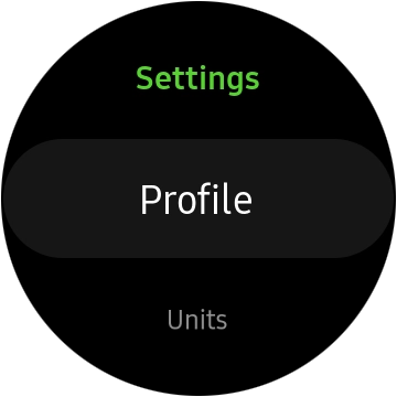 Press Profile and follow the instructions on the screen to create a profile. Press Profile and follow the instructions on the screen to create a profile.