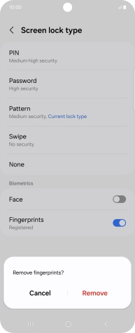Press Remove. Press Remove.