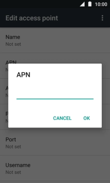 Key in live.vodafone.com and press OK.