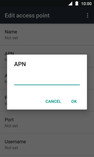 Key in live.vodafone.com and press OK.