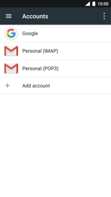 Press the menu icon.