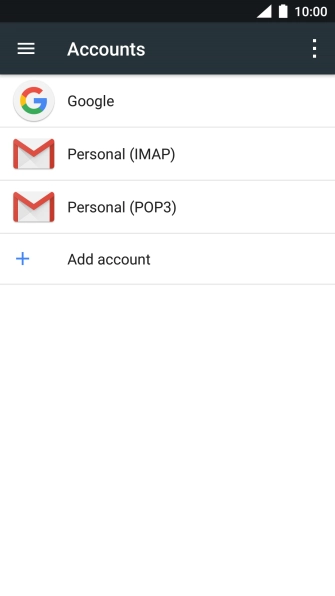 Press the menu icon.