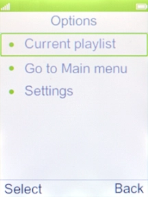Select Go to Main menu. Select Go to Main menu.