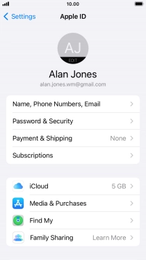 Press the Home key to return to the home screen.