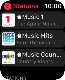 Press the required radio station. Press the required radio station.