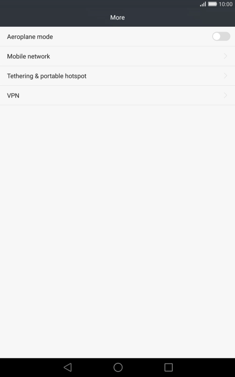 Press Mobile network.