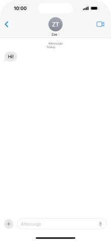 Slide your finger upwards starting from the bottom of the screen to return to the home screen.