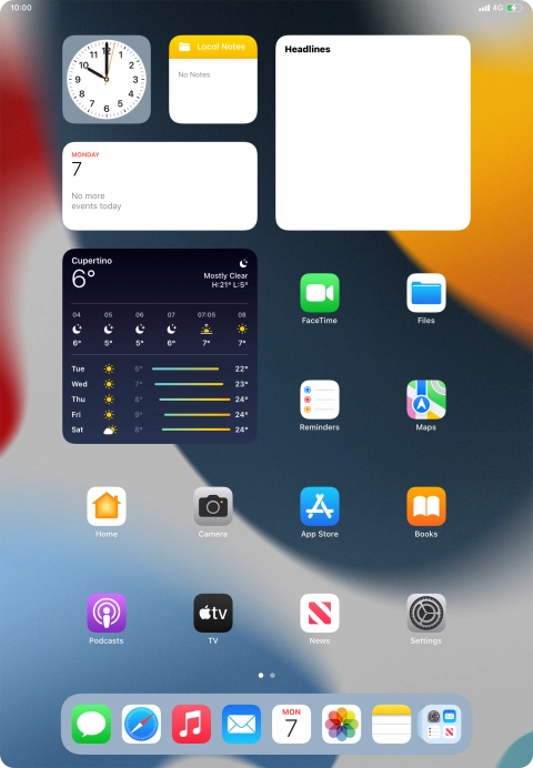 When the battery charging icon is displayed, the battery is charging.
