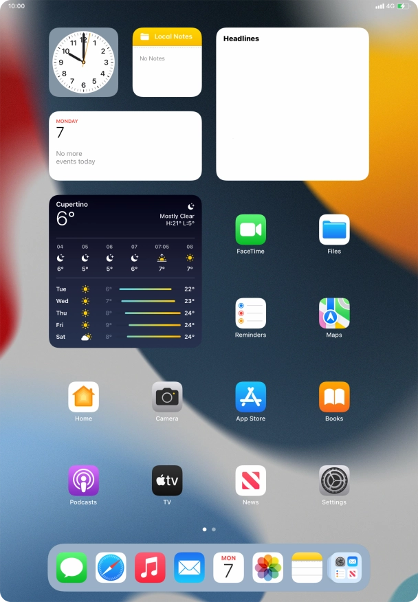 When the battery charging icon is displayed, the battery is charging.