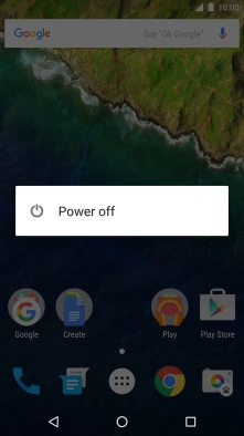 Press Power off.