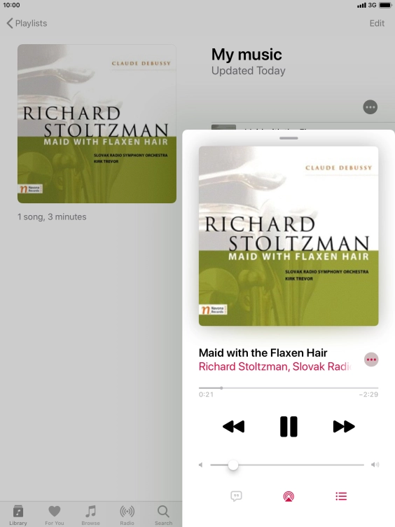 Press arrow right to go to the next audio file.