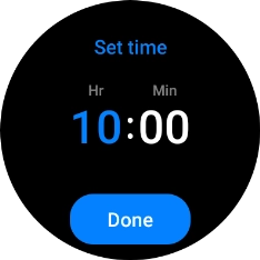 Slide your finger up or down on the screen to set the required time. Slide your finger up or down on the screen to set the required time.