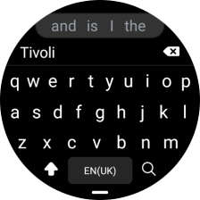 Key in the required destination and press the search icon.