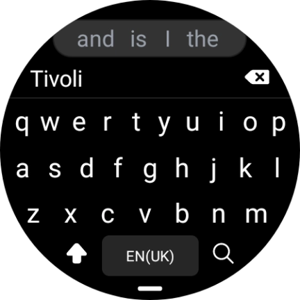 Key in the required destination and press the search icon.