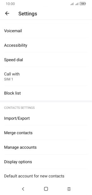 Press Import/Export.