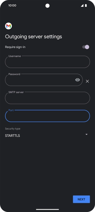 Press the drop down list below 