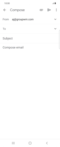 Press To and key in the first letters of the recipient's name.