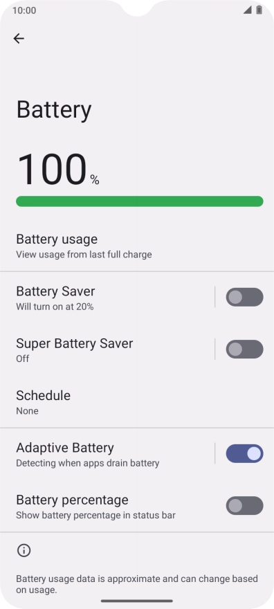 Press Battery Saver.