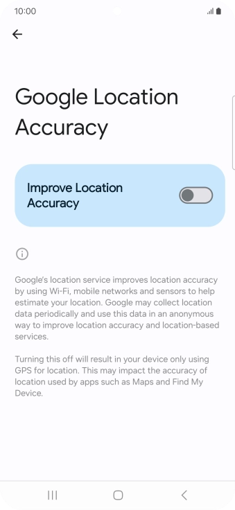 If you press the indicator next to 