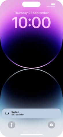 Slide your finger upwards starting from the bottom of the screen.